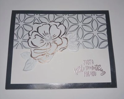 Premade Card With Envelope - Little Something Heat Embossed - Image 1 of 2