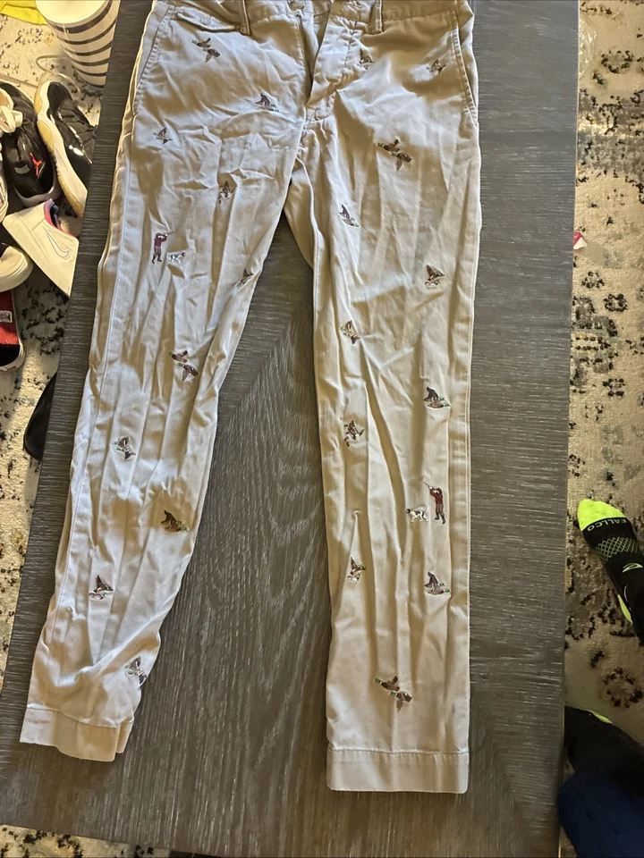 Pantalones chinos POLO RALPH LAUREN para hombre de caza de pato bordados calce ajustado 32X32 Foto 1 de 4