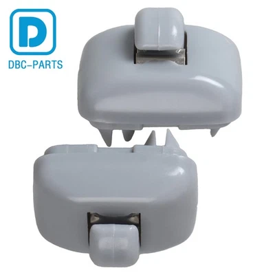 2x Clip de gancho para parasol interior gris para Audi A3 S3 A4 S4 A5 S5 Q3 Q5 Foto 1 de 4