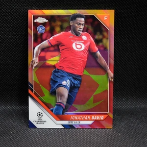2021-22 Jonathan David Topps Chrome UEFA UCL RC #191 Red Gold Starball - Bild 1 von 2
