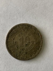 1940 Mexican Coin-10 Centavos-Circulated - Picture 1 of 5