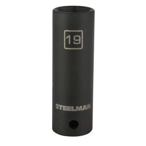 STEELMAN 19mm 1/2-Inch Drive Thin Wall Deep Impact Socket, 60007 - Picture 1 of 2