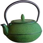Nambu Tekki KYUSU Japanese Iron Tea Pot Green Traditional Modern Made in Japan