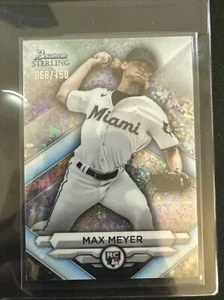 2023 Bowman Sterling Max Meyer Rookie RC Mini-Diamond 68/150 Miami Marlins - Picture 1 of 1