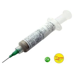 Pasta saldante argento duro con flusso 1/2 oz troy (15,5 g) riparazione siringa saldatura riparazione - Foto 1 di 10