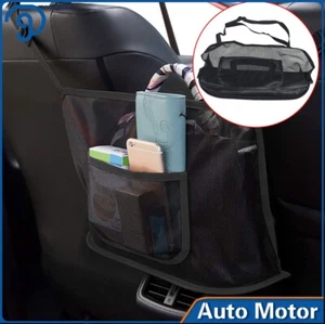 For Universal Car Seat Back Holder Elastic Black Net Pocket Storage Organizer - Picture 1 of 15
