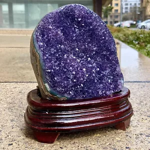 4.32LB Natural Uruguayan Amethyst Cluster purse Cave mineral Specimen - Picture 1 of 18