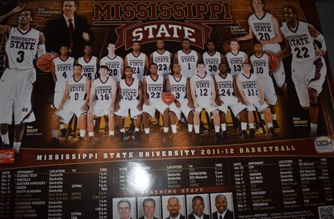 MISSISSIPPI STATE BULLDOGS 2011-12 MENS BASKETBALL POSTER Cover
