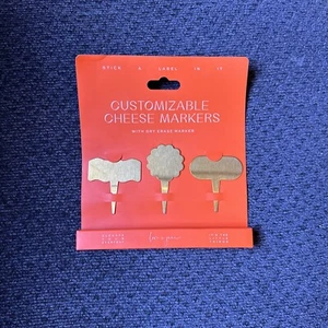 Charcuterie Board Cheese Meat Appetizer Plant Markers Customizable NIB - Picture 1 of 4