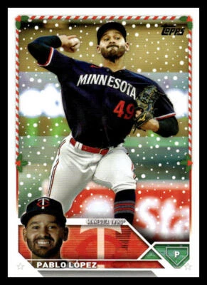 2023 Topps Holiday Pablo Lopez   H184 Minnesota Twins - Image 1 of 2