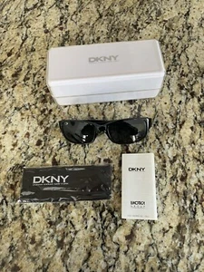 DKNY Black Sunglasses DY4010 3001/71 53 18 With Case - Picture 1 of 6