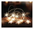 Christmas Led Curtain Window Snowflake String Fairy Lights Waterproof Decor Uk