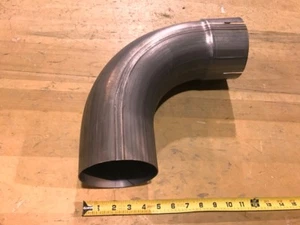 5" 90 Degree Exhaust Pipe Aluminized Steel Dual Diesel Mandrel Stack 5in 5inch 5 - Picture 1 of 2