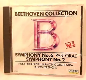 Beethoven: Symphonien Nr. 2 & 6 (CD, Oktober 1990, Laserlicht) Neu in Verpackung KOSTENLOSER VERSAND - Bild 1 von 2