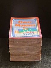 1988 Score Great Moments in Baseball Magic Motion Trivia Cards Complete Set 1-56