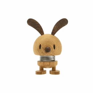 Hoptimist decorative figure Bunny S Oak, bunny, wiggle figure, oak wood, brow... - Picture 1 of 4