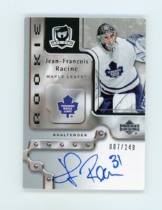 2006-07 The Cup #107 Jean-Francois Racine #007/249 Auto Rookie