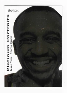 1999-00 Skybox Metal Platinum Portraits Jason Terry Atlanta Hawks #11 of 15 - Picture 1 of 2
