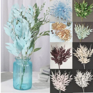 Artificial Eucalyptus Leaves Stem Wedding Party Fake Flowers Home Decorations - Picture 1 of 22