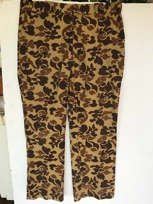 Pantalones de Caza De Colección Wolverine Hechos en EE. UU. Verde Oscuro Marrón Camuflaje Ciervo Pato Foto 1 de 4