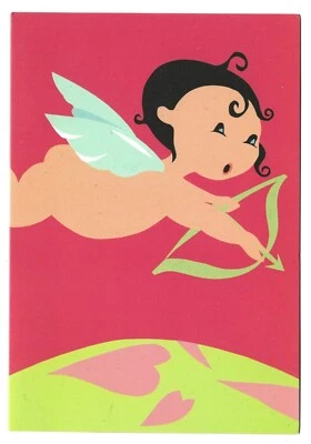 Valentine's Day Greeting Card Happy Cupid Be My Valentine Traditional Romantic - Image 1 of 3