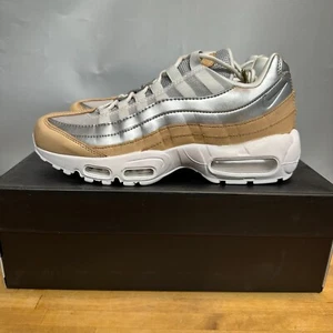 Nike Air Max 95 SE Premium Pure Platinum Run Shoes AH8697-002 Women’s Size 8.5 - Picture 1 of 10