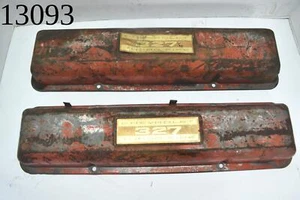 Small Block V8 5.3 SBC 327 Turbo Fire Valve Cover Pair - Picture 1 of 8