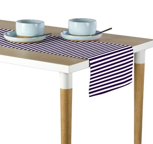 Small Stripes Purple Table Runners - 12"x72" or 14"x108" - Picture 1 of 1
