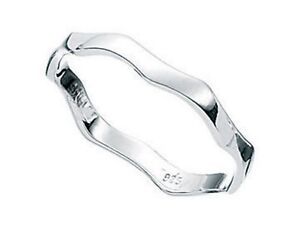 Sterling Silver Thin Wave Ring