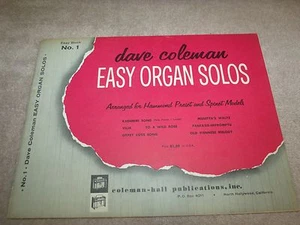 Dave Coleman leichte Orgel Soli Buch 1 - Bild 1 von 3