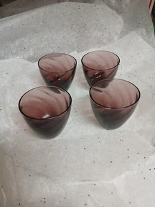 Vintage Amethyst Cordial Whiskey Set of 4 - Picture 1 of 6