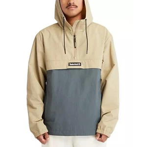 TIMBERLAND Men's Half-Zip Colorblocked Water-Resistant Windbreaker Jacket Sz M - Picture 1 of 10