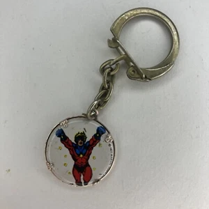 Captain Marvel (Mar-Vell) 1977 Marvel Comics Promotional Keychain Keyring Vtg - Picture 1 of 4