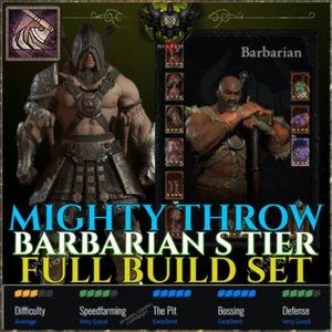 💥Diablo 4💥MIGHTY THROW BARBARIAN💥 ENDGAME BUILD 💥 SEASON 8🔥BELIAL'S RETURN - Picture 1 of 1