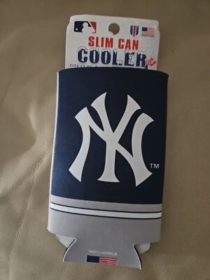 New York Yankees MLB Slim Can Cooler Two Sided Design - Image 1 of 2