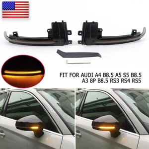 2X FOR Audi A4 S4 A5 S5 B8.5 2010-2016 Rear View Mirror-Turn Signal Lens Lamp US - Bild 1 von 10