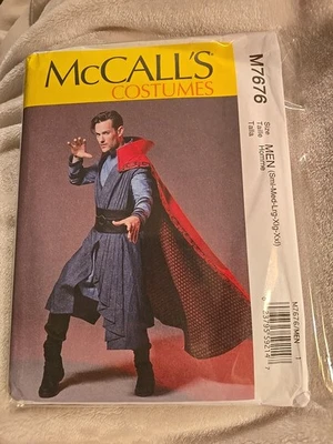 Fantasia masculina McCalls M7676 assassino cosplay tamanho P - XXL padrão de costura sem cortes - Imagem 1 de 2