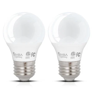 [2 Pack] LED A15 Fridge IP23 ETL 5W 120V 40W Equivalent Bulbs E26 5000K Daylight - Picture 1 of 12