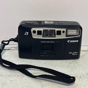 Canon ELPH 10AF Point & Shoot 35mm Film Camera 25mm Lens Black - Tested - Picture 1 of 2