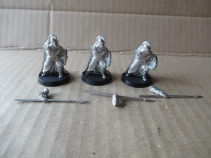 GW Herr der Ringe - 3 königliche Wachen von Rohan - unbemalt - Zinn - - Bild 1 von 1