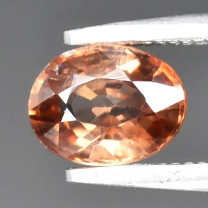 💎 Zircone Champagne Naturale Ovale 0,97ct 6x4,7mm - Non Riscaldato, Gemma Tanzania - Foto 1 di 4