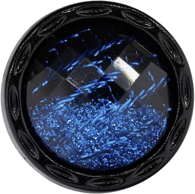 20 Pcs Beveled Cut Glass Shiny Blue Sewing Shank Buttons for Coats -25Mm -1" - Image 1 of 4