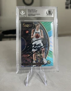 Dirk Nowitzki signed encapsulated Card Beckett BAS cert slabbed Select Prizms #1 - Picture 1 of 3