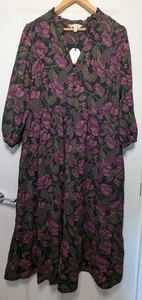 Seasalt Engleheart Dress - Tapestry Bloom Grape - Size 16 - BNWT - Picture 1 of 24