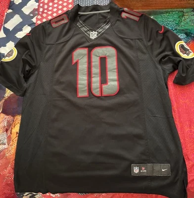 Camiseta deportiva negra y roja de los jugadores de la NFL Washington Redskins L Robert Griffin III Foto 1 de 3