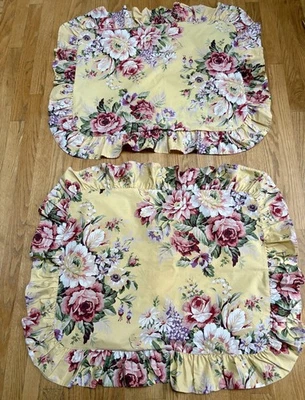 2 fundas de almohada estándar con volantes Ralph Lauren Sophie Brooke de colección hechas en EE. UU. Foto 1 de 4