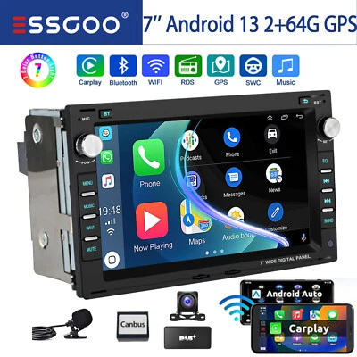 DAB+ Autoradio Für VW Polo 9N Golf MK4 Passat B5 Jetta T5 Android 14 Carplay KAM - Bild 1 von 4