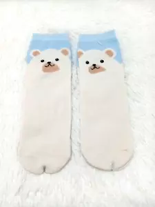 2 Pair Kids Poly Ankle Socks "BEAR" (Size 7-8.5) Multicolored - NEW!!! - Picture 1 of 6