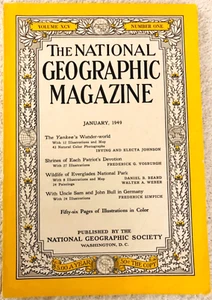 National Geographic January 1949 Yankee Wildlife of Everglades National Germany - Imagen 1 de 1