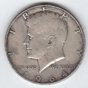 un075 Half Dollar Silver Coin 1964D - Picture 1 of 2
